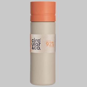 Circular & Co Reusable Water Bottle 21oz - Chalk & Orange
