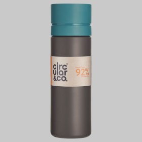 Circular & Co Reusable Water Bottle 21oz - Grey & Teal